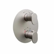 Kerama Marazzi Смеситель для душа скрытого монтажа Ole, с термостатом, атласный титан 67638EKM.M0.070