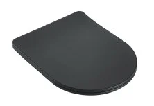 Sintesi Сиденье для унитаза, микролифт ,черная матовая, дюропласт SIN-TS-EVI-151BM