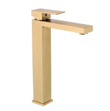 Grocenberg Смеситель для раковины, высокий, матовое золото GB3008MG