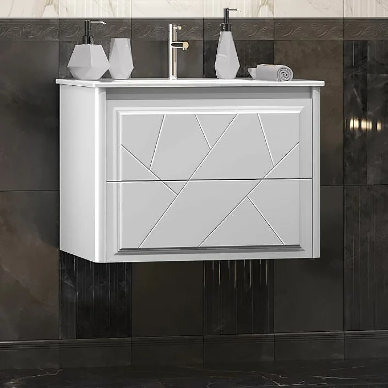 Приобрести opadiris тумба подвесная с раковиной луиджи 70 см, белая матовая