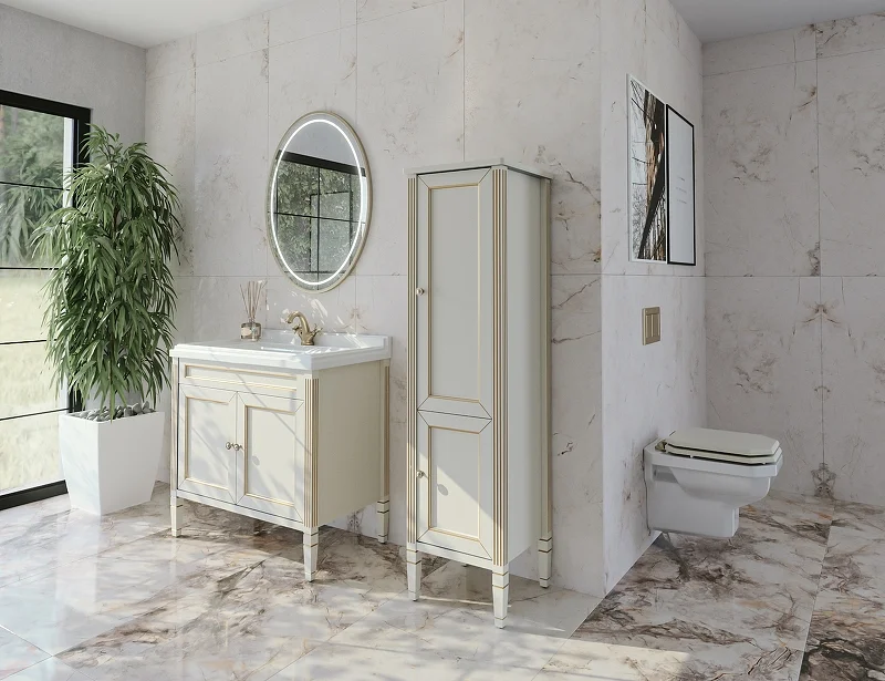 Приобрести caprigo тумба с раковиной напольная albion promo 90 см, светло бежевая 33319uv-011.vot.00.20