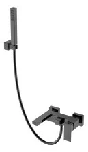 Boheme Смеситель для ванны Qubic Shinny Gun Metal 473-SGM