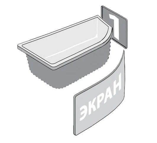 Приобрести тритон ванна акриловая белла 140х75 см, асимметричная, правая щ0000044606