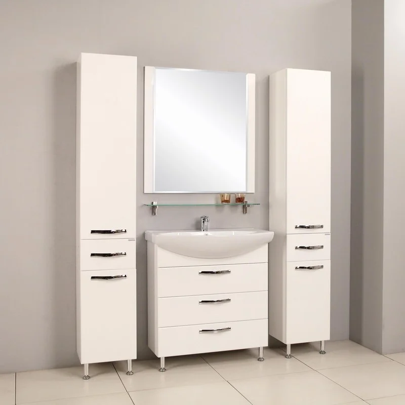 Приобрести пенал напольный акватон ария н с корзиной для белья, белый 1a124303aa010