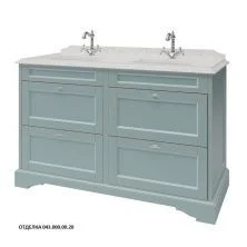 Caprigo Тумба с раковиной GREENWICH 140 см, голубая, эмаль