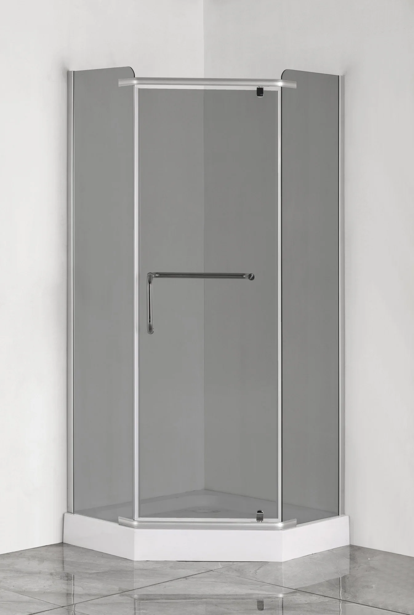 Приобрести loranto душевое ограждение sunway 100х100х200 с низким поддоном 13см, серое закаленное стекло 6 мм, профиль сатин (cs-816s b 100 (gray))