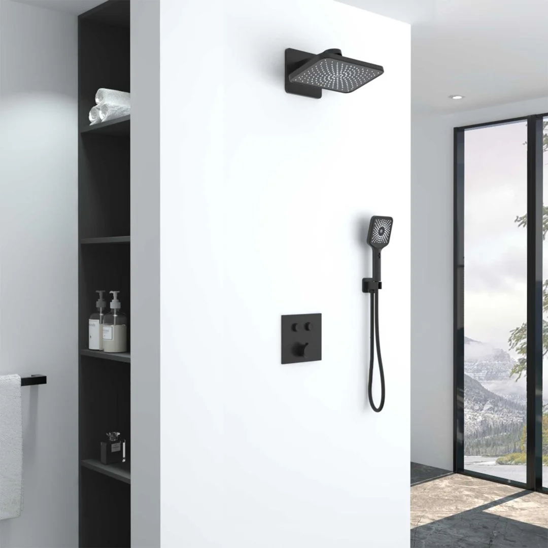 Приобрести vincea встраиваемая душевая система inspire, черная матовая vsfw-421i4mb