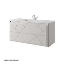 Caprigo Тумба с раковиной TIBET - LOTTO 115 см, белая, эмаль