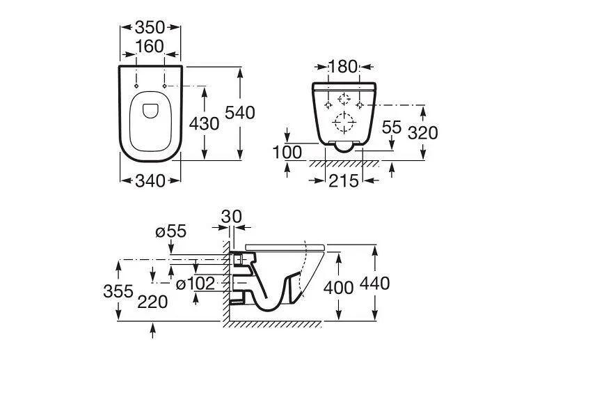Приобрести унитаз подвесной roca gap 7.3464.7.700.0