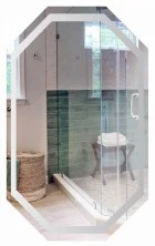 Azario Зеркало 100х60 см, белый, сенсорный выключатель, диммер, AZ-Z-097CS