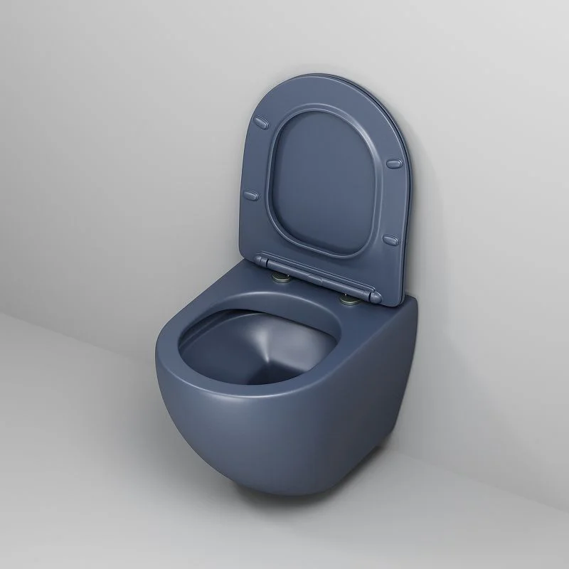 Приобрести grossman унитаз подвесной color с крышкой дюропласт, микролифт, синий матовый gr-4455blms