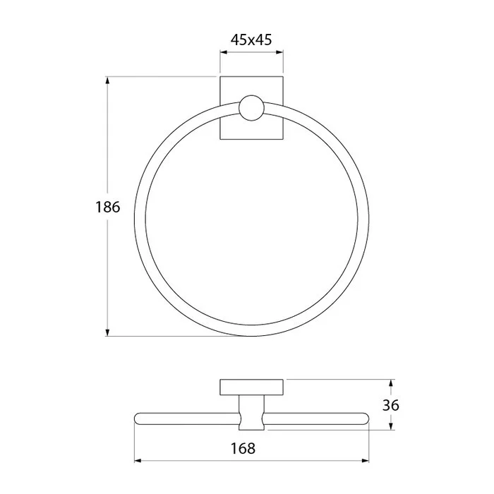 Приобрести iddis полотенцедержатель edifice 186мм, хром edisbo0i51