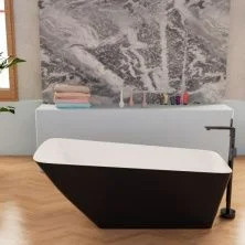 Frank Акриловая ванна F6104 White/Black,170х80см, отдельностоящая