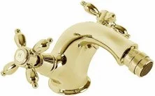 CEZARES Смеситель для биде NOSTALGIA, c донным клапаном, золото NOSTALGIA-BS1-03/24