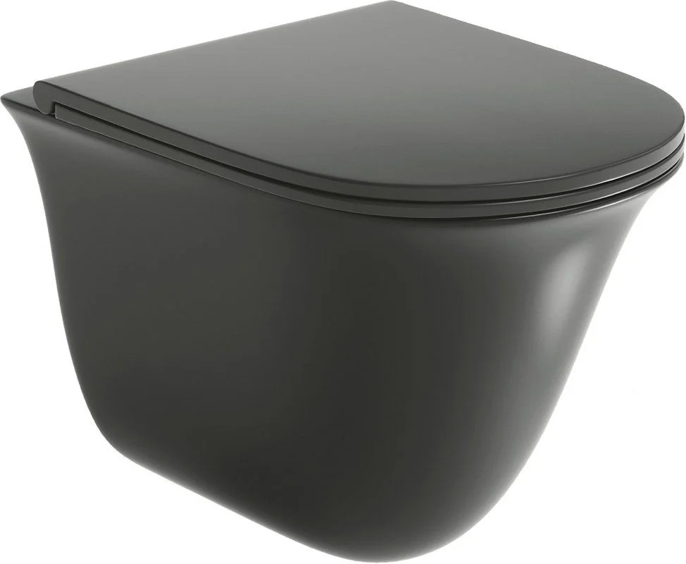 Приобрести grossman унитаз подвесной color с крышкой дюропласт, микролифт, черный gr-4412bms