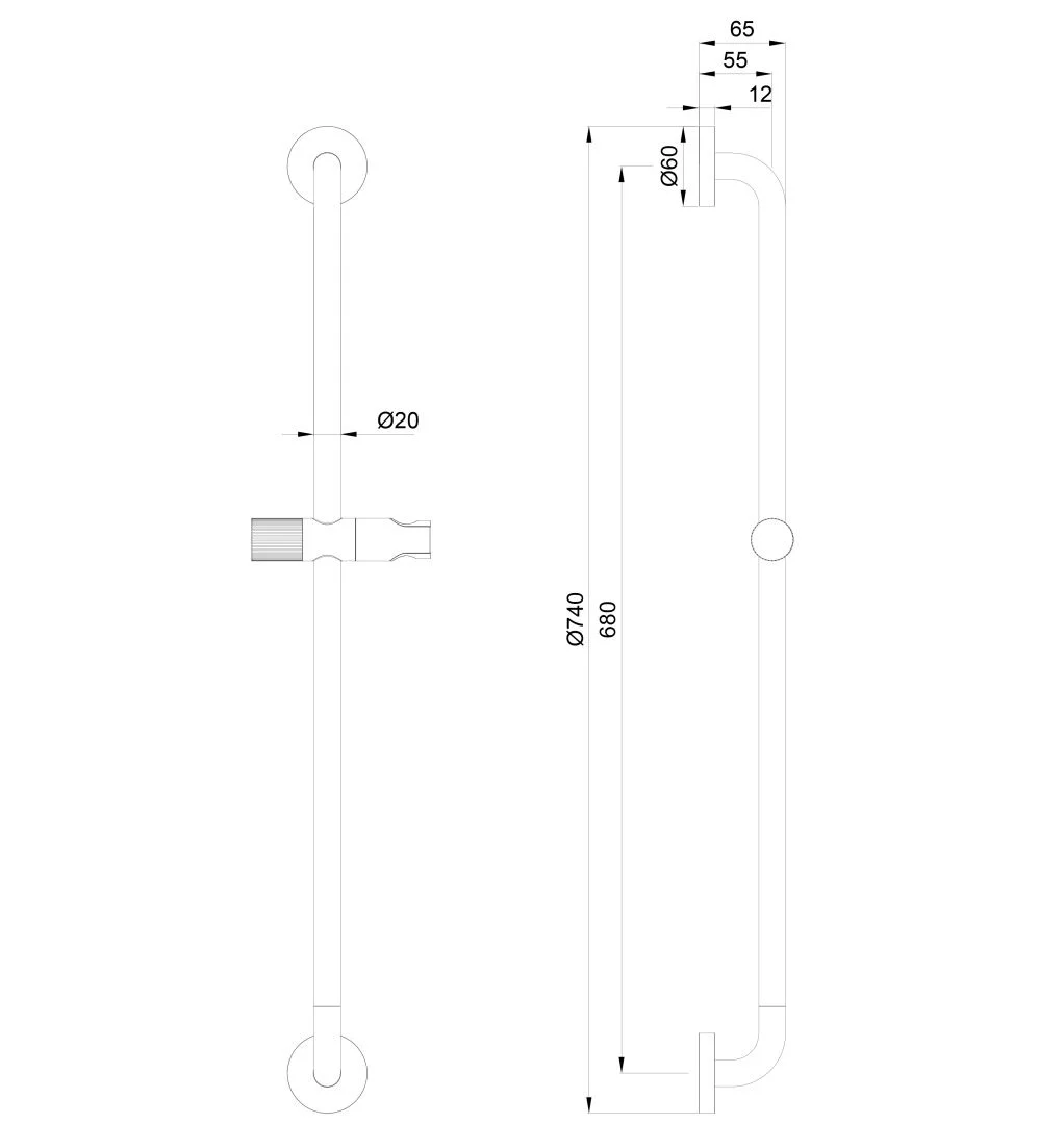Приобрести душевая штанга wonzon & woghand, темный графит (ww-sl05-bgm)