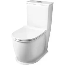 Grossman Унитаз моноблок Retro с крышкой дюропласт, микролифт, белый GR-4492S