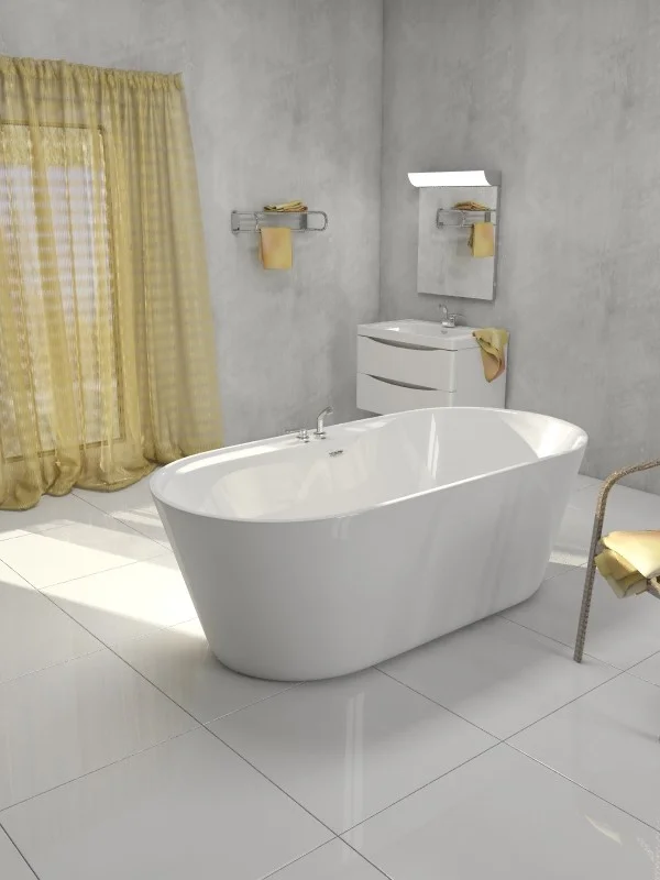 Приобрести ванна акриловая отдельностоящая belbagno 180х85 см, bb14