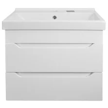 Loranto Тумба подвесная с раковиной Аврора 60 60х40 см, белая (CS00085751)