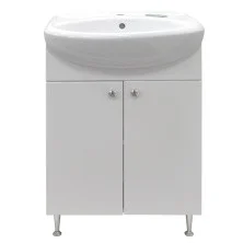 Loranto Тумба напольная с раковиной Моника New 50х80 см, белая (CS00076238)