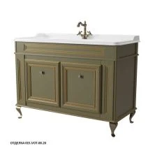 Caprigo Тумба с раковиной FRESCO 120 см, зеленая, эмаль