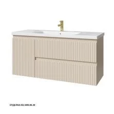Caprigo Тумба с раковиной FORTE-Smalty STRIPE 120 см, левая, кремовая, эмаль