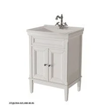 Caprigo Тумба с раковиной JARDIN 60 см, белая, эмаль