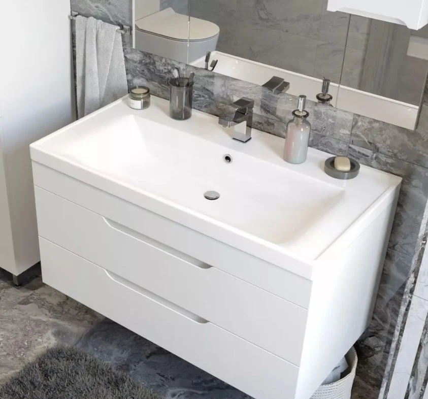 Приобрести mirsant тумба подвесная soho 90 см с раковиной deep 90 ут000089882