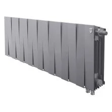 Royal Thermo Радиатор биметаллический Pianoforte 300 /Silver Satin ( серебристый ) VDR - 16 секц.
