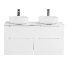 BelBagno Тумба со столешницей ETNA-H60 120 см, подвесная Bianco Lucido