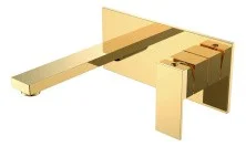 Boheme Смеситель для раковины Qubic Shinny Gold 475-G