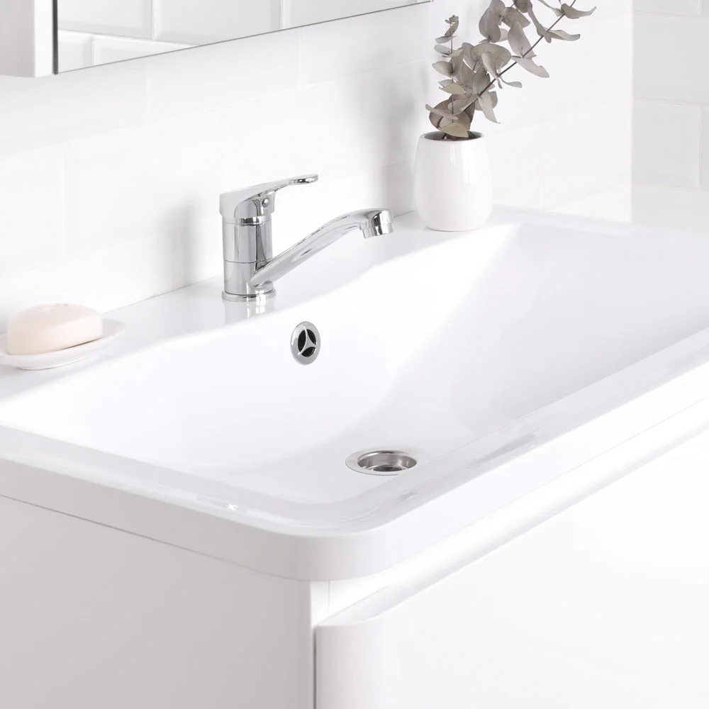 Приобрести тумба подвесная итана roberto 80 с раковиной adel 80, белый глянец