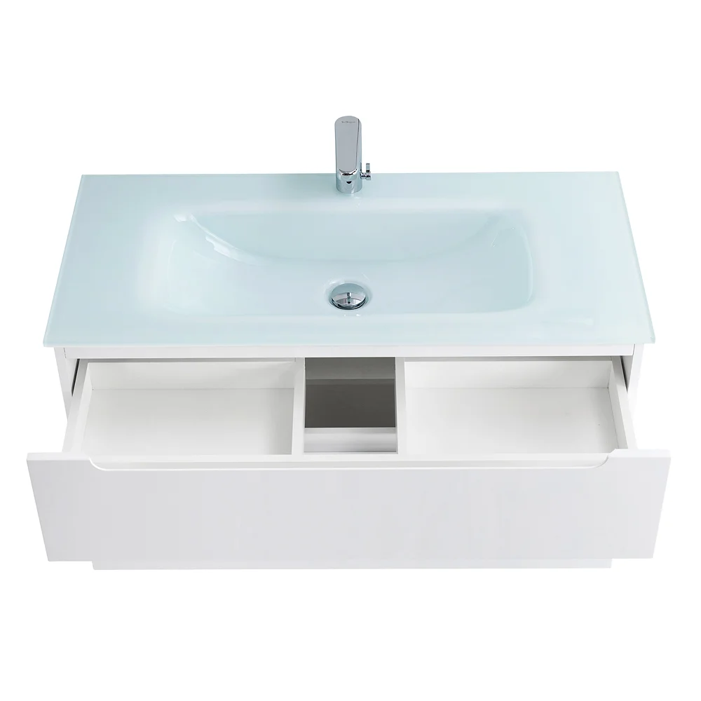 Приобрести belbagno тумба с раковиной etna-h60 90 см, подвесная bianco lucido, стеклянная раковина