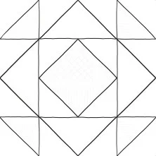 Керамогранит Lb-ceramics Домино 30х30 см, белый декор, геометрия