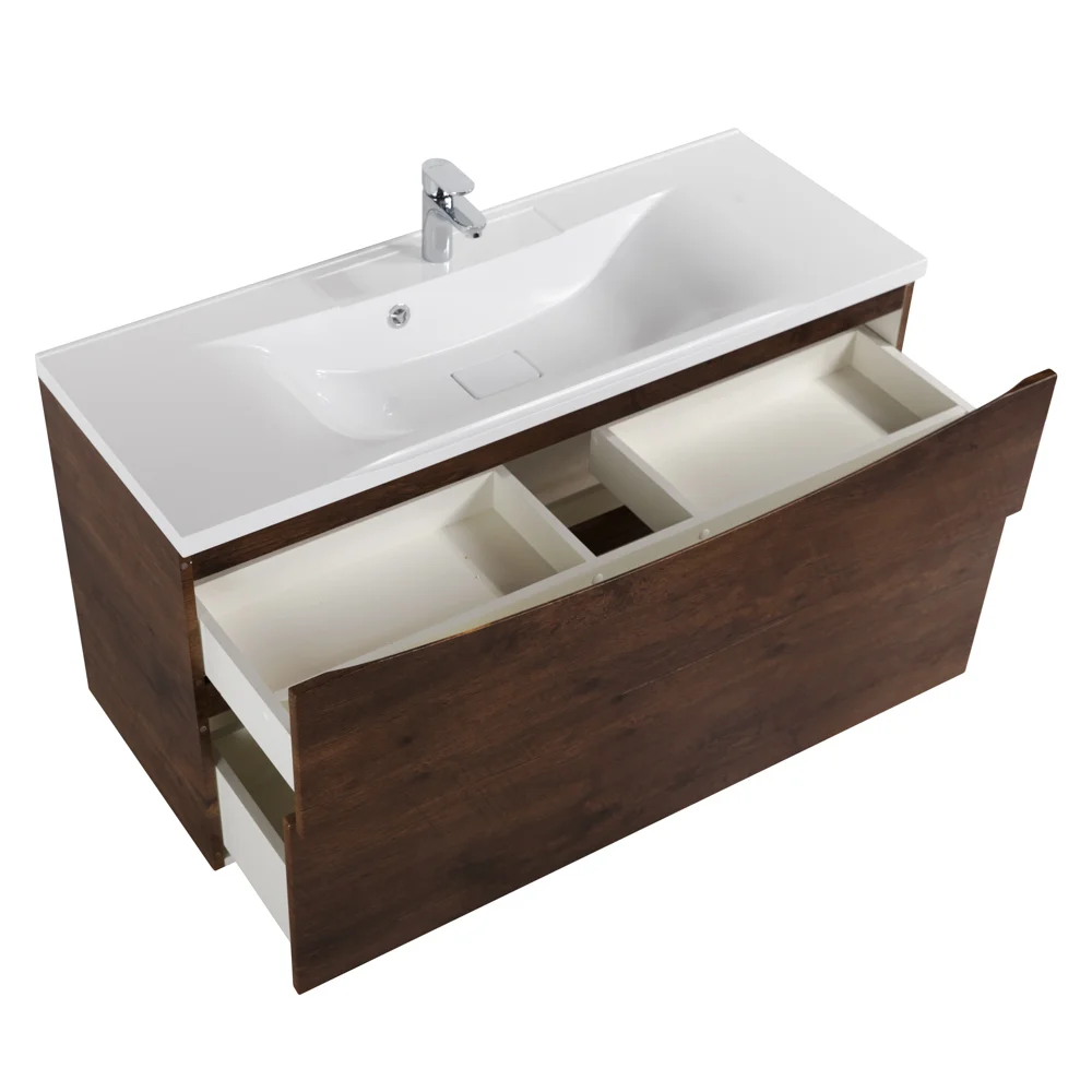 Приобрести belbagno тумба с раковиной marino-h60 100 см, подвесная rovere moro, белая раковина