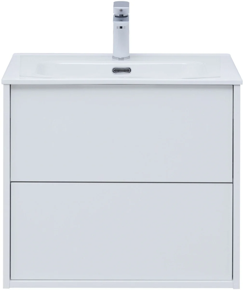 Приобрести aquanet тумба с раковиной lino 60 см, белая глянец