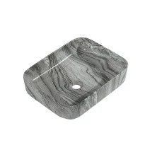 Mirsant Раковина чаша Shell-0619 Grey Stone 51х40 см, серая УТ000055814
