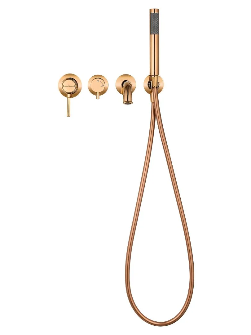 Приобрести смеситель для ванны встраиваемый wonzon & woghand tor, розовое золото (ww-88889073-rg)