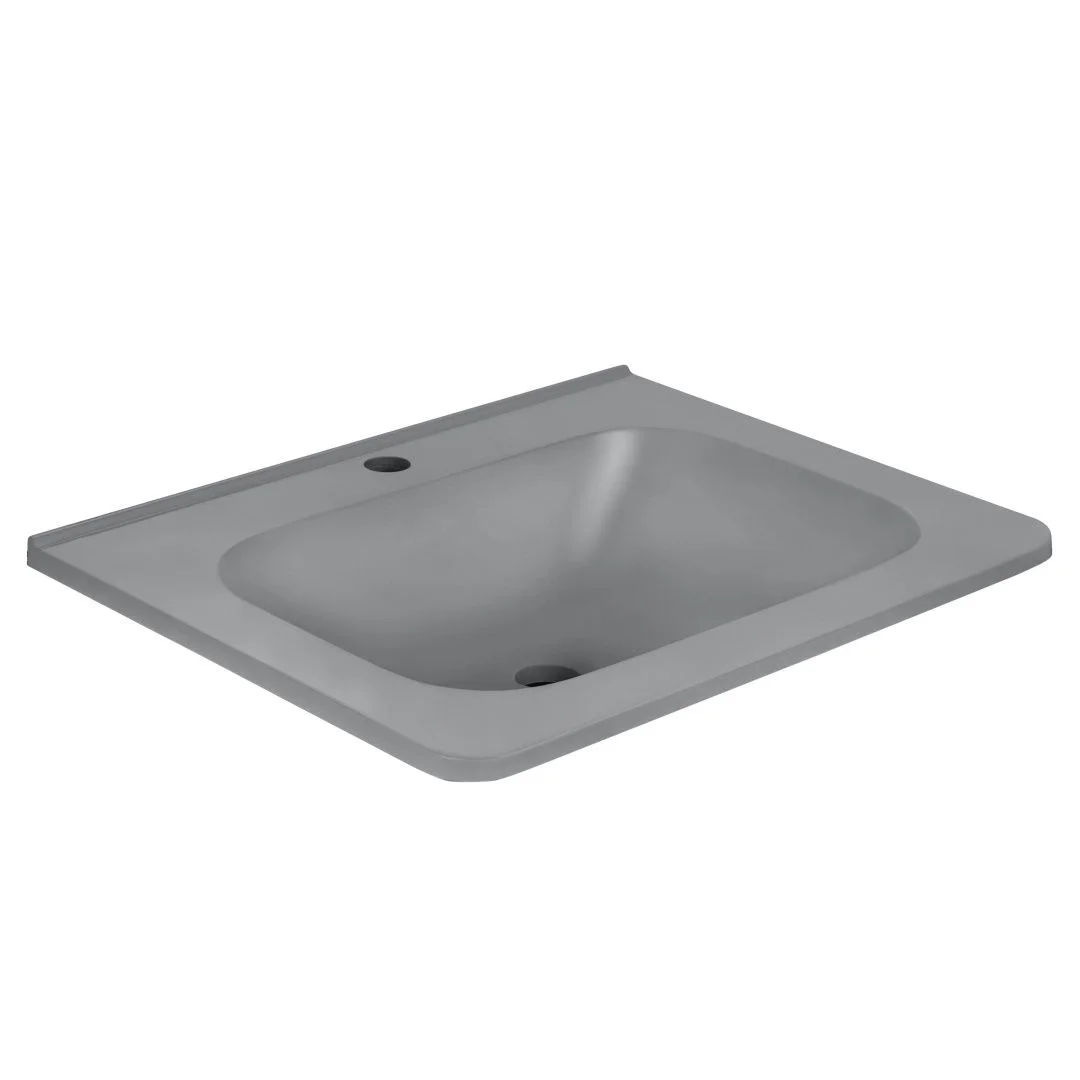 Приобрести vincea тумба подвесная vico 60 см, белая с серой матовой раковиной vmc-2v600gw;vcb-2vp600g