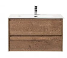 Тумба подвесная с раковиной BelBagno KRAFT-900-2C-SO-RT 90 см, Rovere Tabacco