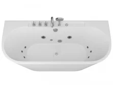 Frank Гидромассажная ванна F109 170х80 см, пристенная, овальная, белая
