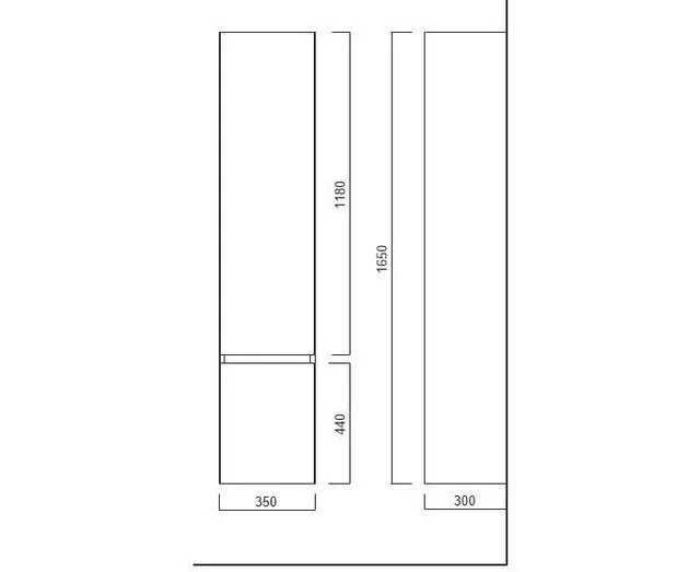 Приобрести пенал подвесной kerama marazzi cubo 165 см, белый l\r