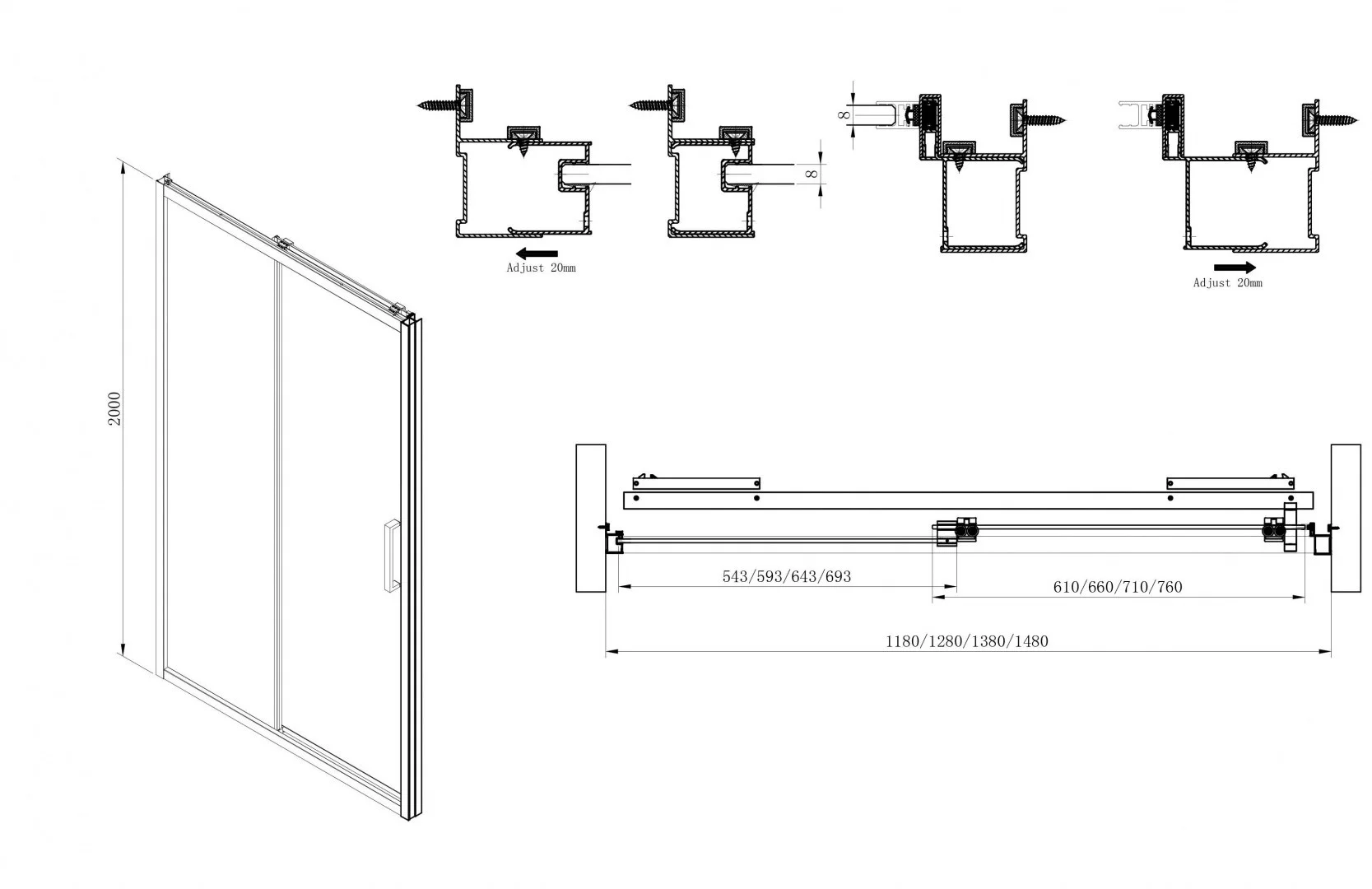 Приобрести cezares дверь душевая lux-soft 120x200см lux-soft-w-bf-1-120-c-cr-iv