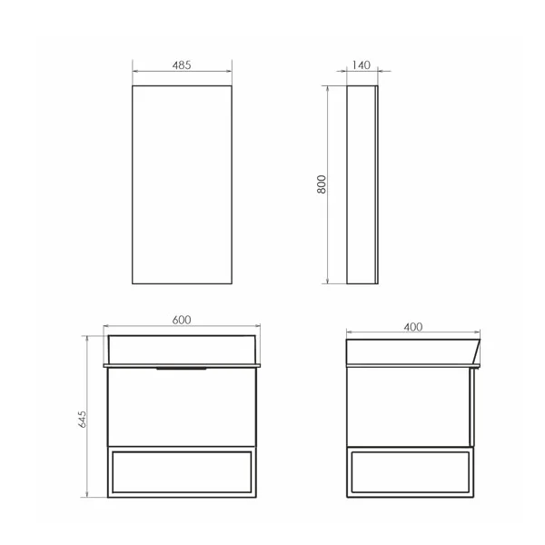 Приобрести сomforty тумба со столешницей и раковиной "порто-60" дуб тёмно-коричневый