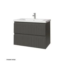 Caprigo Тумба с раковиной FORTE STRIPE 80 см, графит