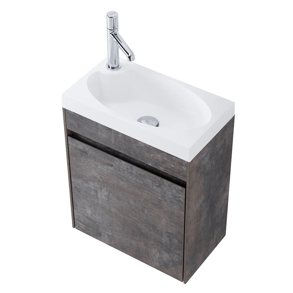 Приобрести belbagno тумба с раковиной pietra mini 46 см, подвесная с дверью 46-r stone, белая раковина