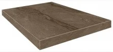 Ступень Coliseumgres Venezia Коричневая 45см, угловая, правая, шлифованная