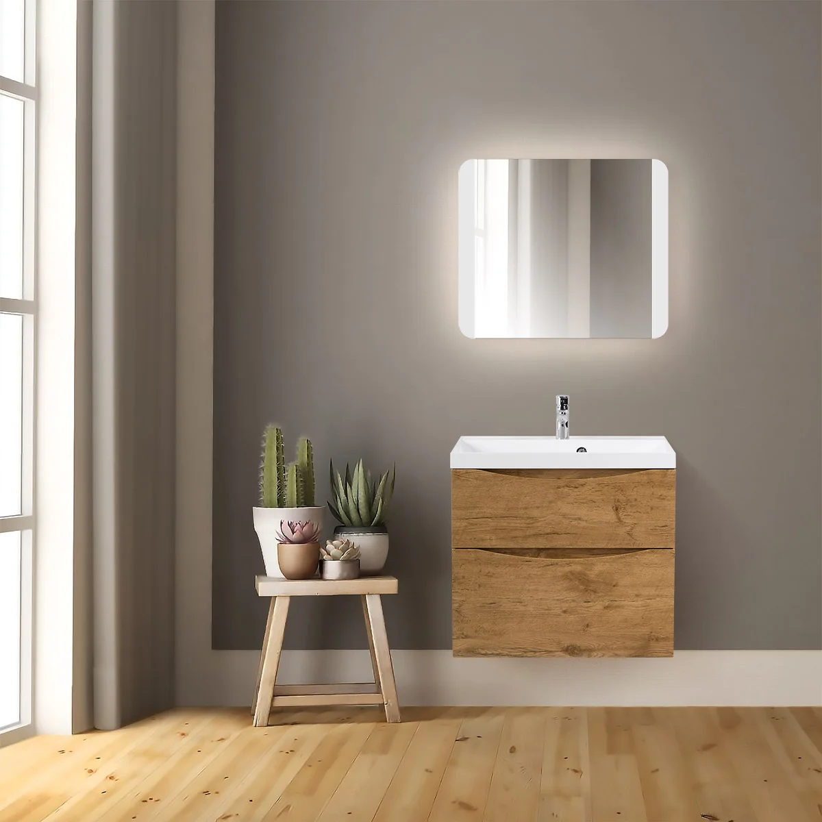 Приобрести belbagno зеркало 70х60 см spc-cez-700-600-led-btn