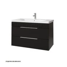 Caprigo Тумба с раковиной MONBAR-Smalty 90 см, графит, эмаль