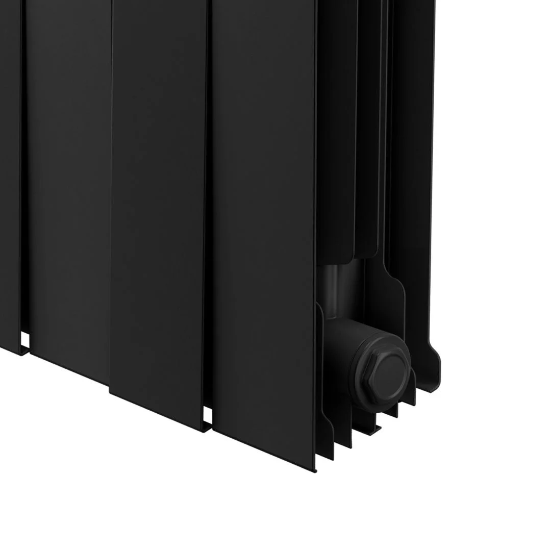 Приобрести royal thermo радиатор биметаллический pianoforte 300 /noir sable ( черный графит ) - 16 секц.